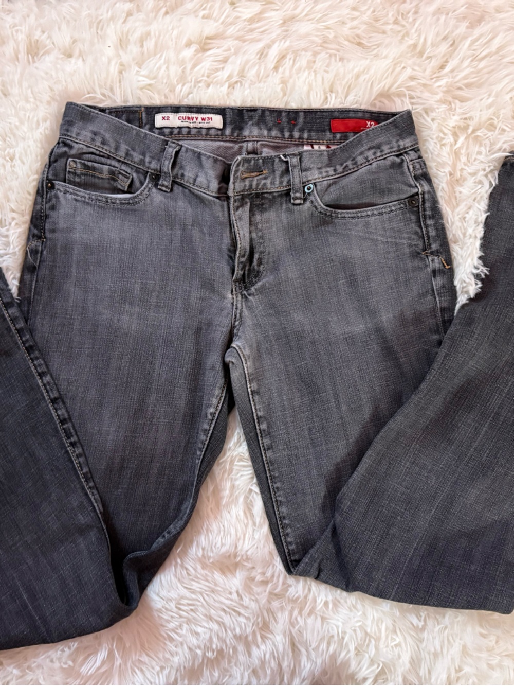 X2 Women’s Charcoal Gray Straight Jeans